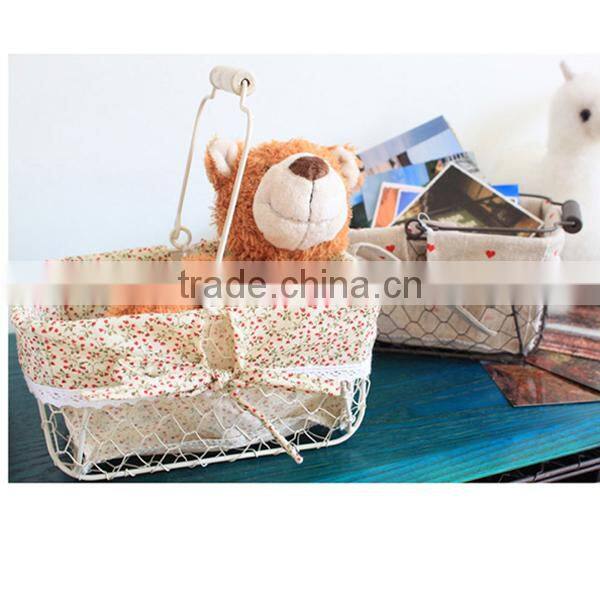 wholesale wire baskets metal wire storage baskets with liners wire mesh storage baskets