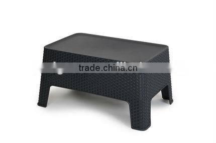 Trade Assurance Homemade small pvc rattan resin wicker coffee table telescopic