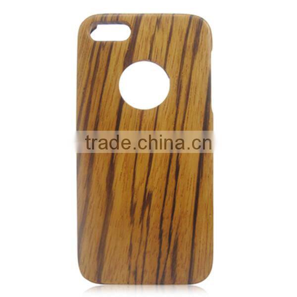 OEM custom 100% wood smart phone case,zebra wood cover for iPhone5 5C