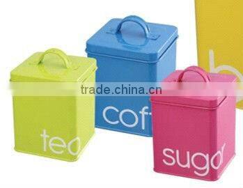 Fasionable colorful Kitchen wooden lid bread bin