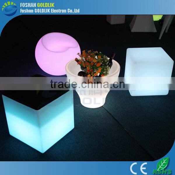 WIFI Control Waterproof Cube Furniture Illuminated Light Cube Seat