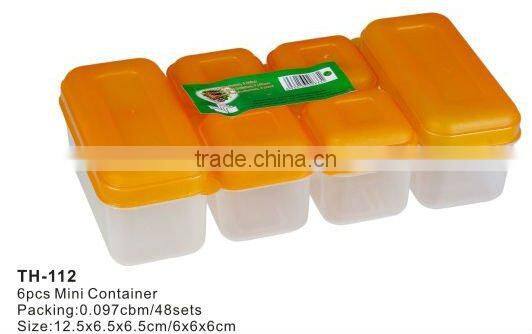 Plastic mini combine storage bento lunch box and food containers