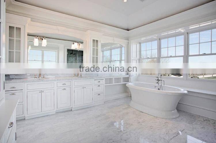 Top quality indoor design natural stone promotion white marble tile