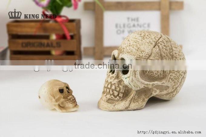 plastic skull decoration with led light for Halloween decor