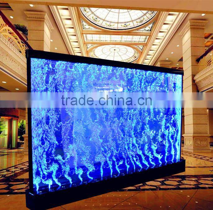 Led dancing water bubble wall room divider screens for bar cafe design