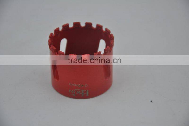 40mm Vacuum Brazed Diamond hole saw / Diamond core drill bits