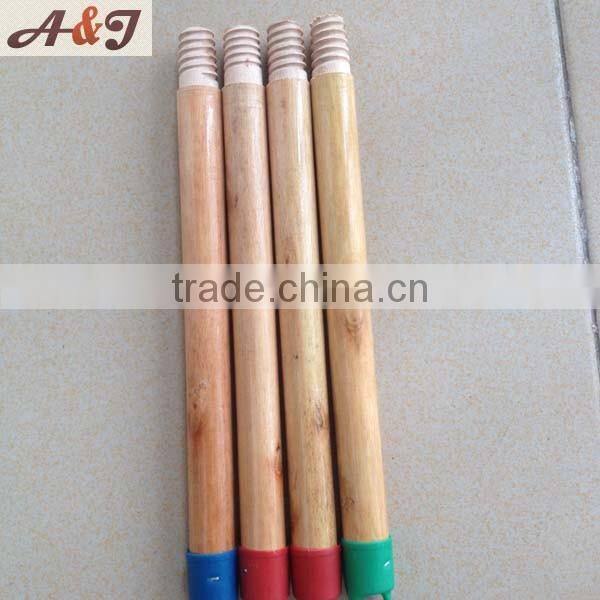 varnished short handle broom