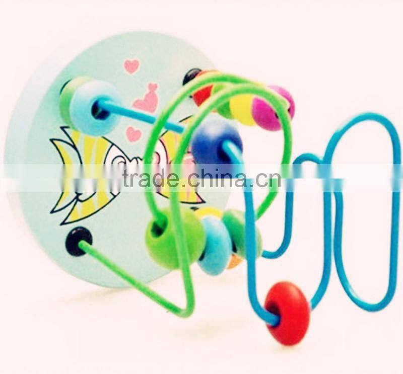 2015 Hot Children Baby Colorful plastic Mini Around Beads Educational Game Toy