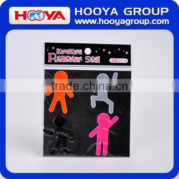 4 pcs Lovely High Visibility Design Reflective Stickers Set