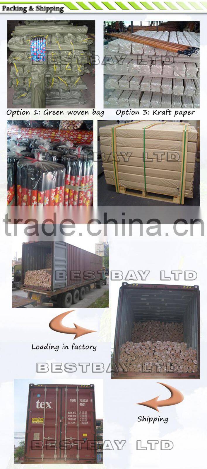 Factory price pvc cover wood handle,long handle cleaning brush