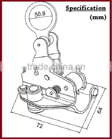 623-2 Steel Zinc Plated Safety Accessory EN352-2 Synthetic Rope Grab