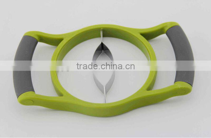 Cute yellow fruit tools medium size plastic spiral slicer for vegetables and fruits
