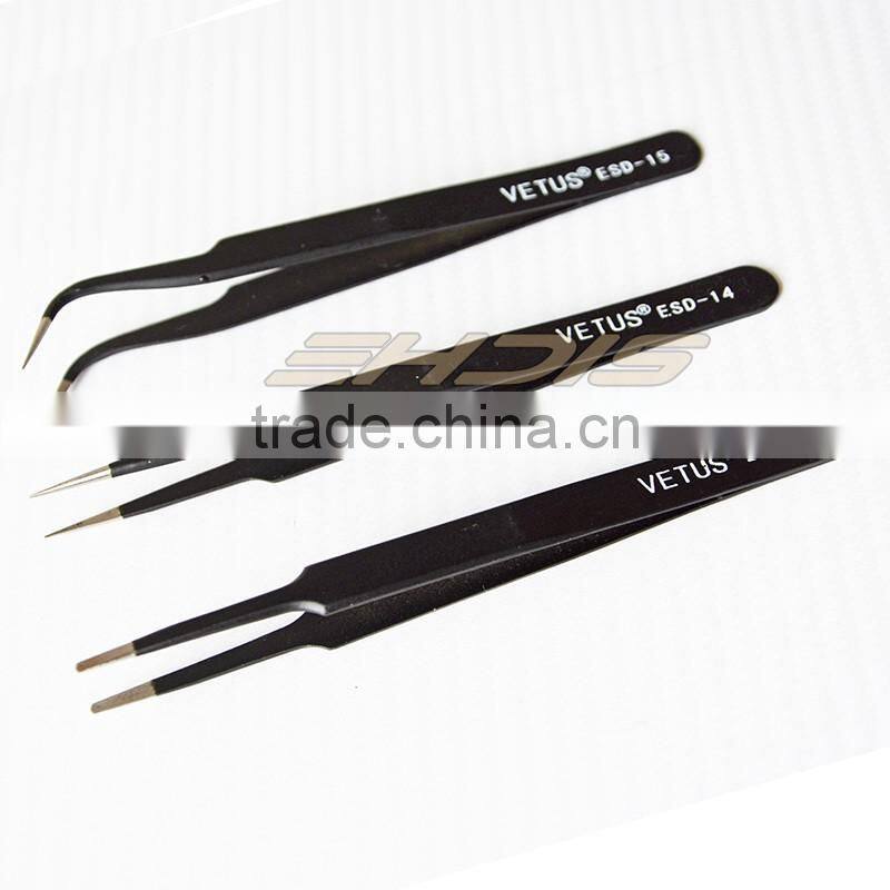 CN061B fine tip / super fine tip / flat and round tip curved tweezer