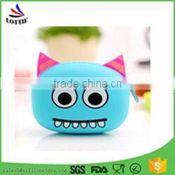 New design silicone coin bag lovely silicone coin wallet cute silicone coin case for Children