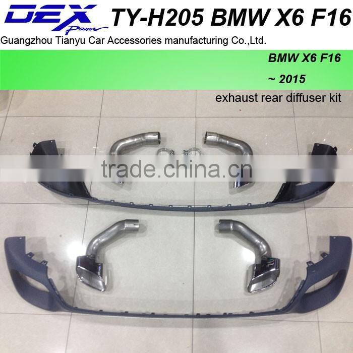 auto part suv exhaust rear diffuser kit for BM---W X6 F16
