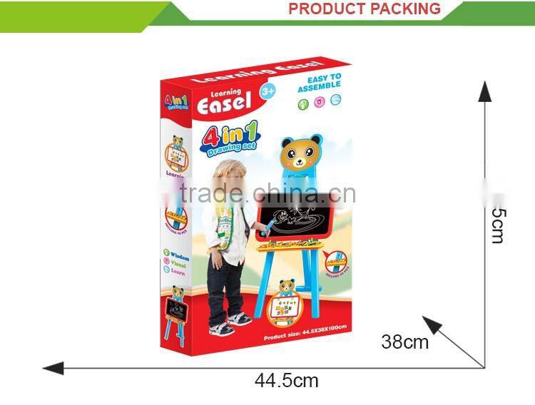 4 in 1 Wholesale kids plastic standing magnetic magic writing board