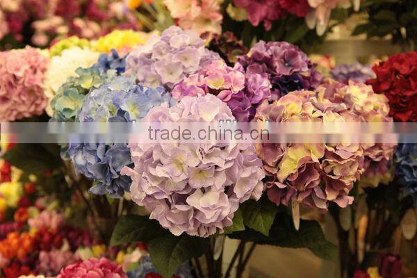 foshan home decor wedding artificial flowers hydrangeas