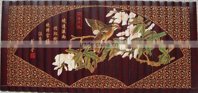 bamboo carving (five heroes)