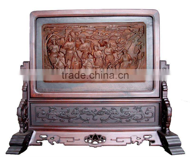 wood screen, "tea contrast" antique wood home decoration