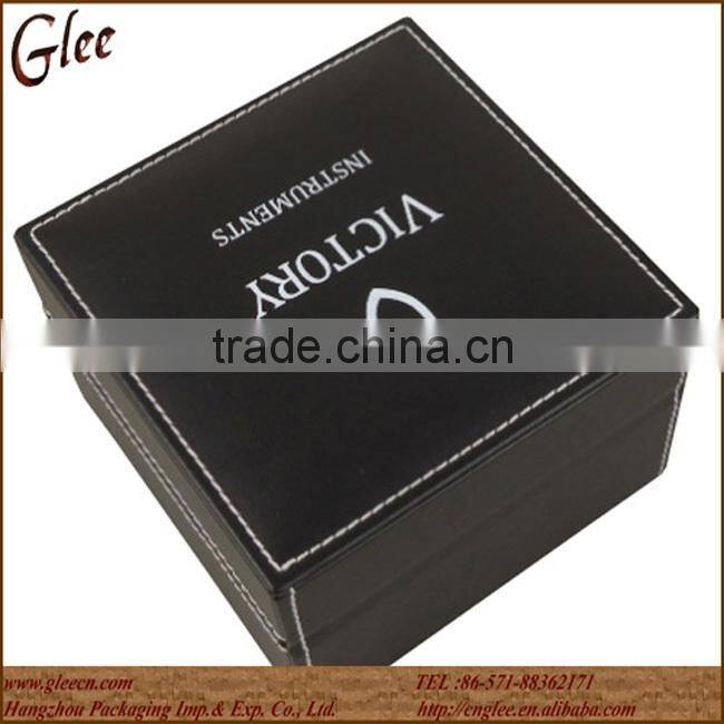 2014 Hot Top grade PU Leather Decorated Single Watch Box
