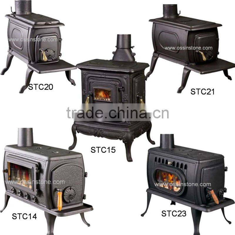 China made cast iron wood burning cooking stove