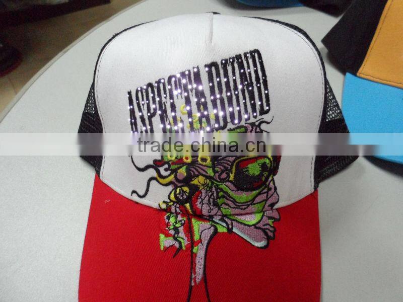 2015 fashion custom design baseball cap/ led cap