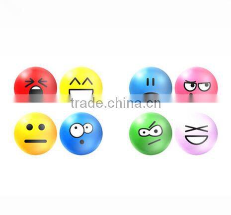 Red funny cute kids pu balls with custom logo pu foam squeeze toys promotional foam toy