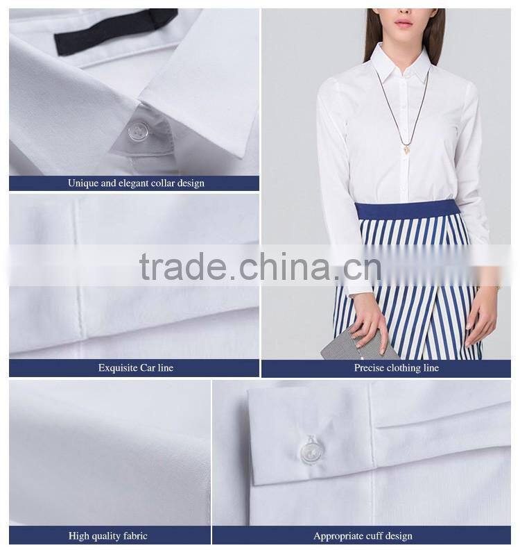 Wholesale fashion close-fitting shirt for office ladies,images of ladies casual tops