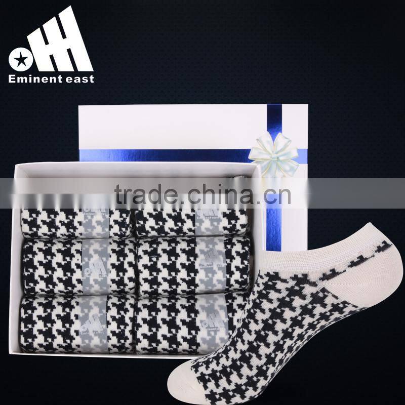 customized plain knitting pattern lady no show socks in size 34-38