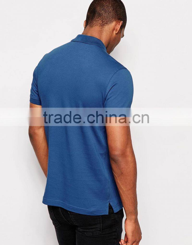 Navy Blue Embroidery Logo Custom Polo Shirt PS0111A