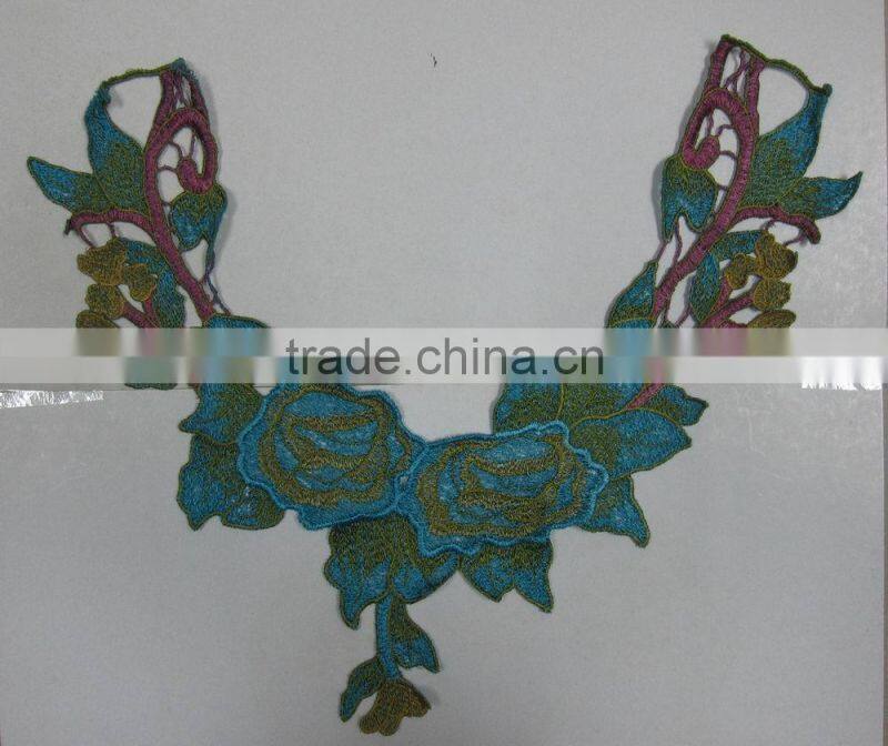 new design neck embroidery patch applique collar for decorating