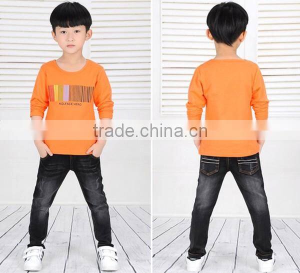 China Professional factory wholesale good quality 2017 new long sleeve t-shirt for kids custom