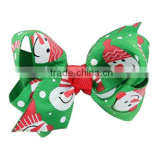 F40642A Christmas decoration colorful ribbon cute bobby pins