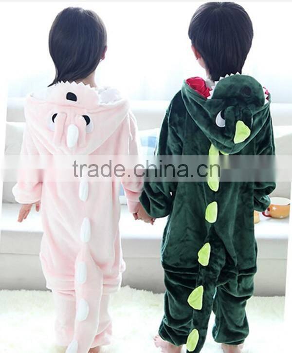 fall clothes Flannel Animal Pajamas Cartoon Winter Children Cosplay Costumes Kids One piece Clothes Halloween Costume Collection