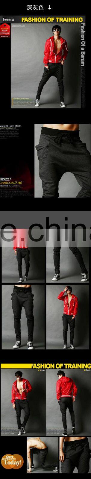 New Fashion Sweatpants Trousers Latest Design Men Harem Pants Sport Pants , Big Pocket Design Cargo Men Joggers