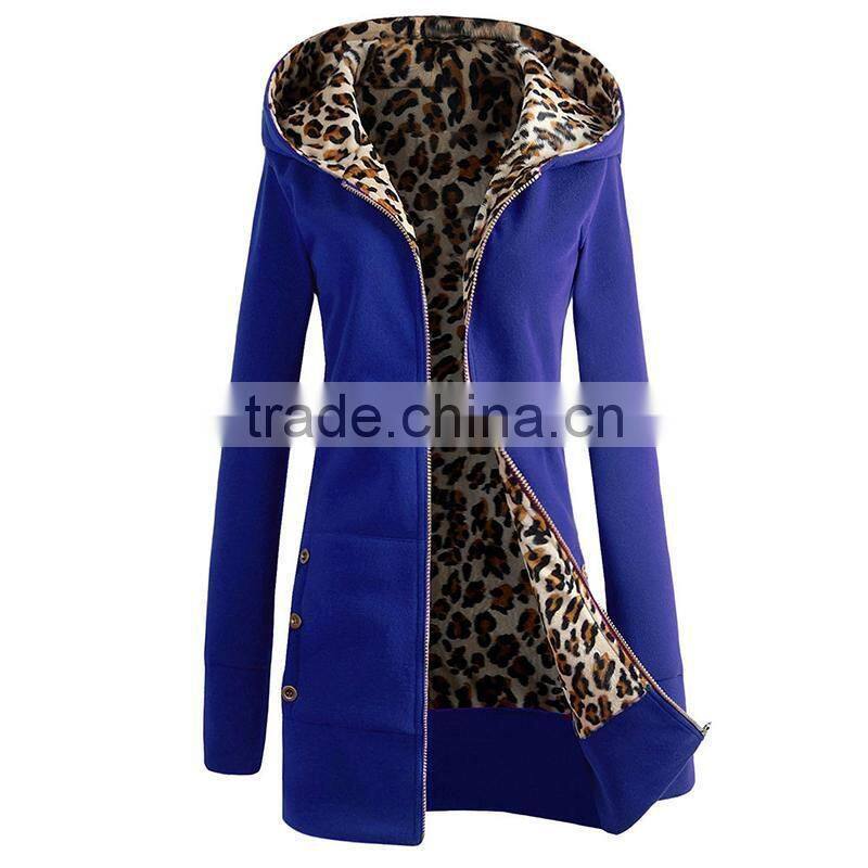 wholesale design casual and fashion ladies long hoodie coat winter dress