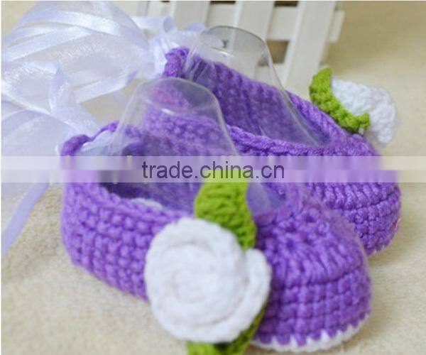 2014 top sales soft sole prewalkers cotton yarn baby shoes