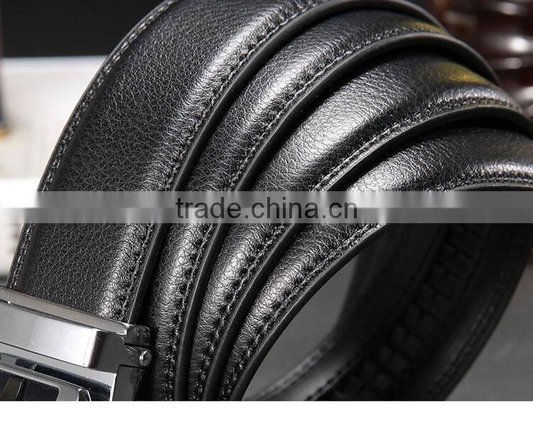 New Designer Automatic Mens Leather Belt High Quality Luxury Cow Leather Men Belts 3.5CM