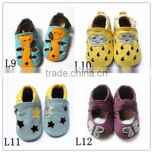 2013 popular baby summer leather shoes bare shoe for sandal shoes