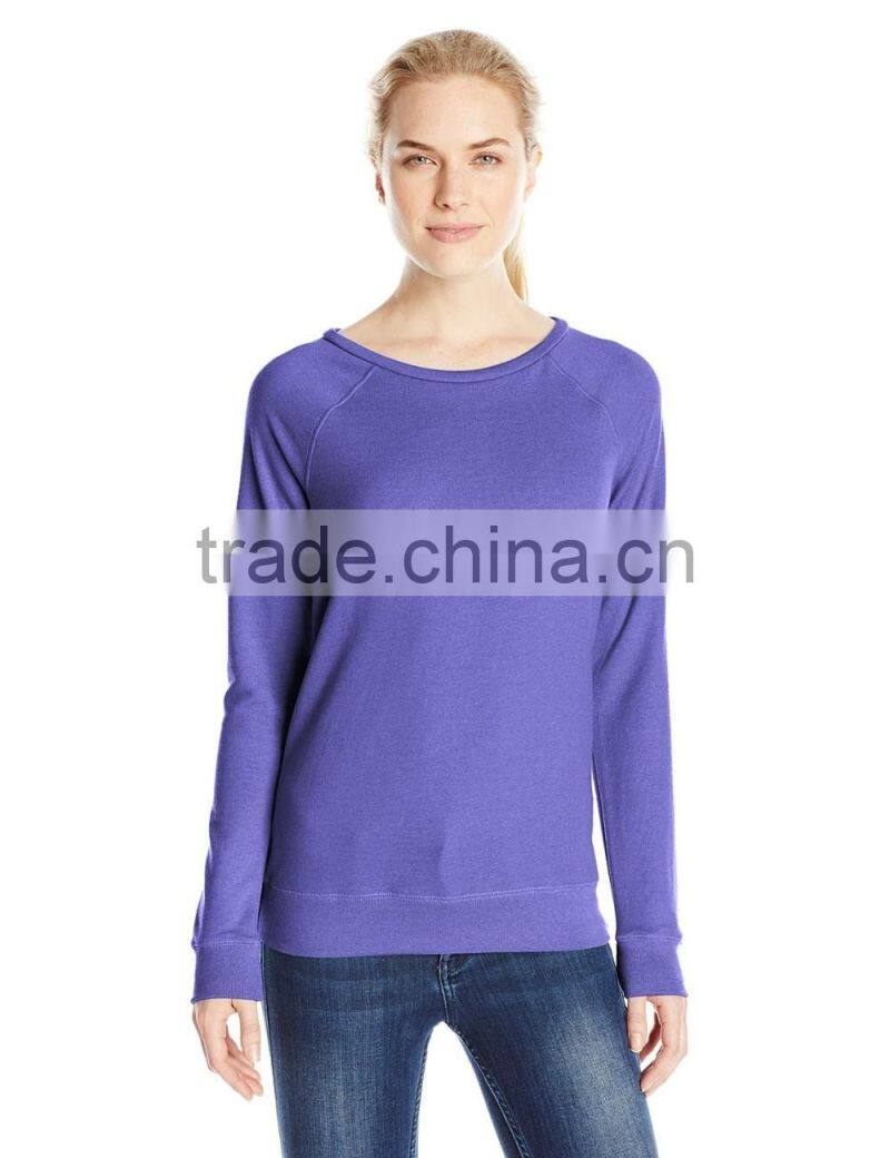 Women's Lightweight French terry Heathered super soft sweater