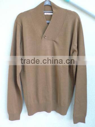 The deep V neck button pullover casual men knitted sweater men(Maco Johnston)