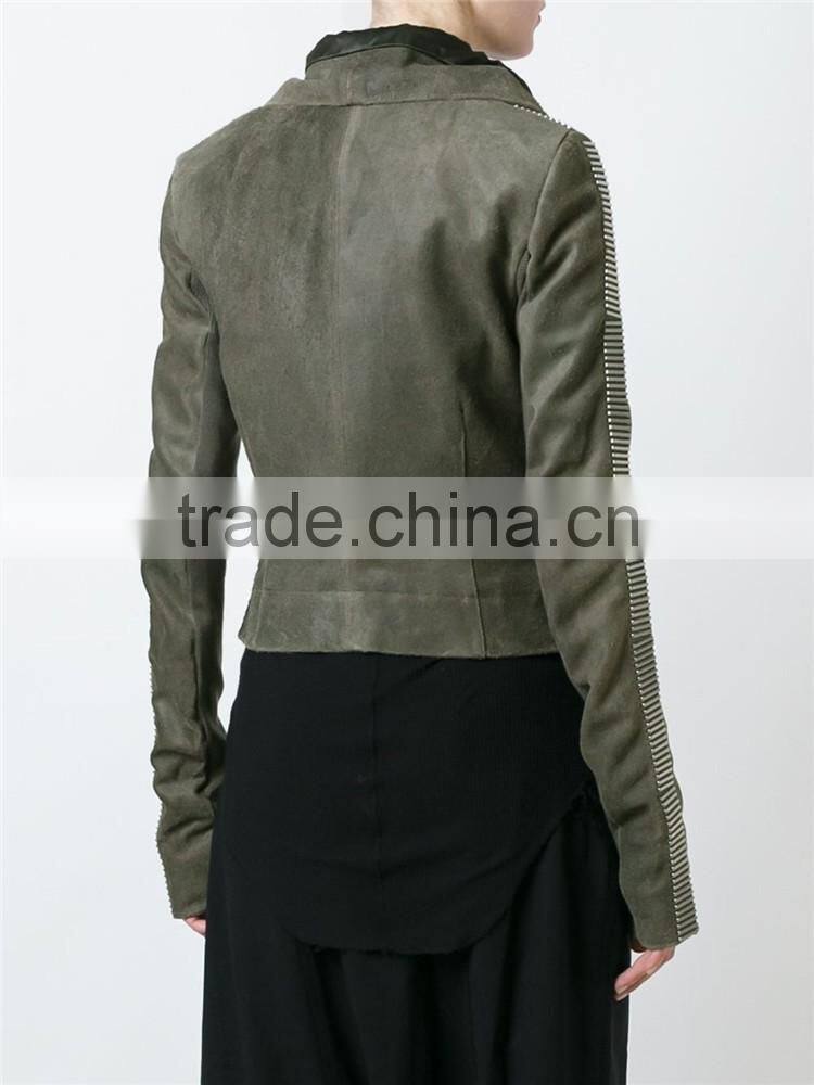 Made in China Wholesale Cheap Short Army Green Slim Fit trench coats for women 2016