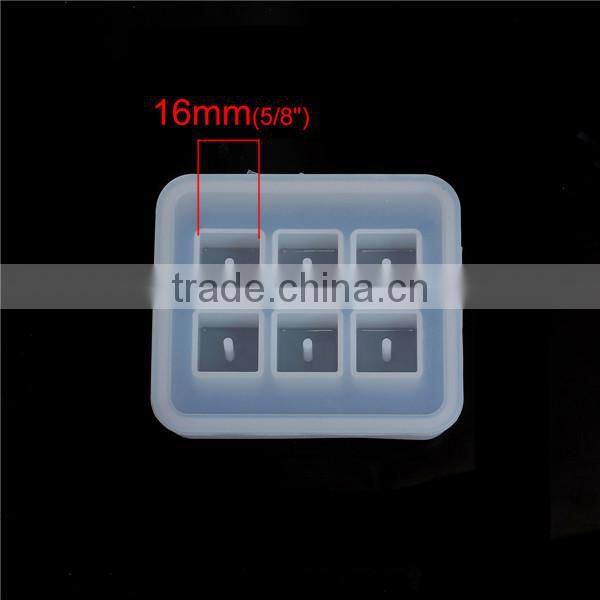 Silicone Resin Mold Rectangle White 82mm x 71mm