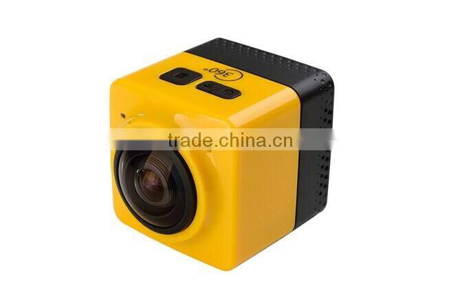 2016 Newest 360 degrees sport action 1080P 30fps mini camera WiFi H.264 Panorama Camera 360x220 Large Panoramic Video Camera