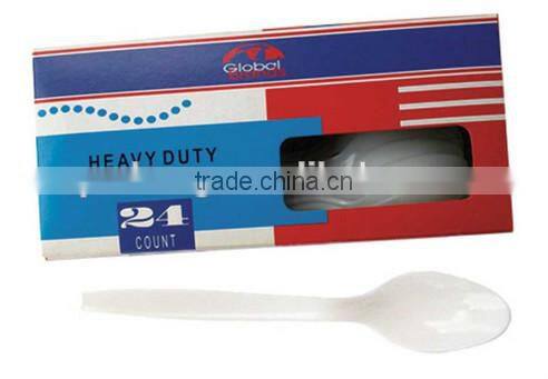 Disposable plastic spoons