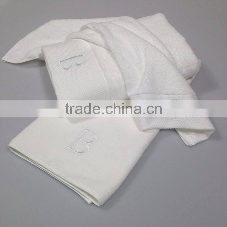 cotton white hotel Bath towel hand face towel set