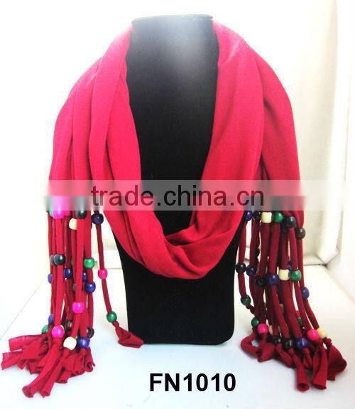 Wholesale jewel scarf with beads