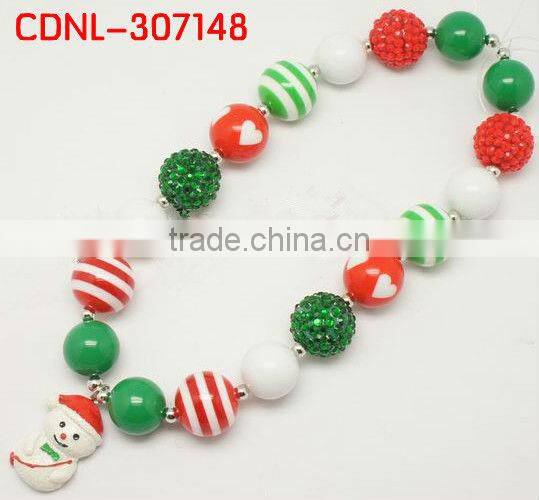 2014 X' mas Bubblegum Bead Necklace