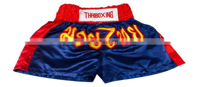 Kid Muay Thai Boxing Shorts Kick Boxing Trunks Satin Size 2XS-M