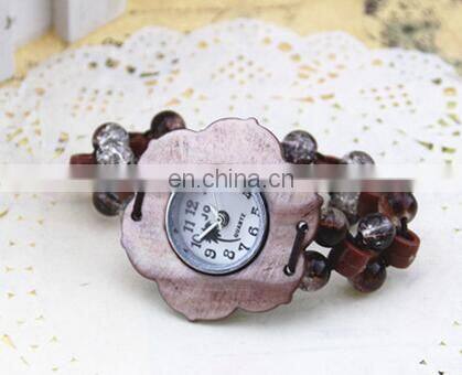 New Fashion Assorted Beach Watch Coconut Shell Bracelet Watch Palm Vintage wristwatch Ethnic Brazilian Fashion watch